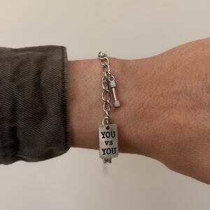 Silver you vs you bracelet